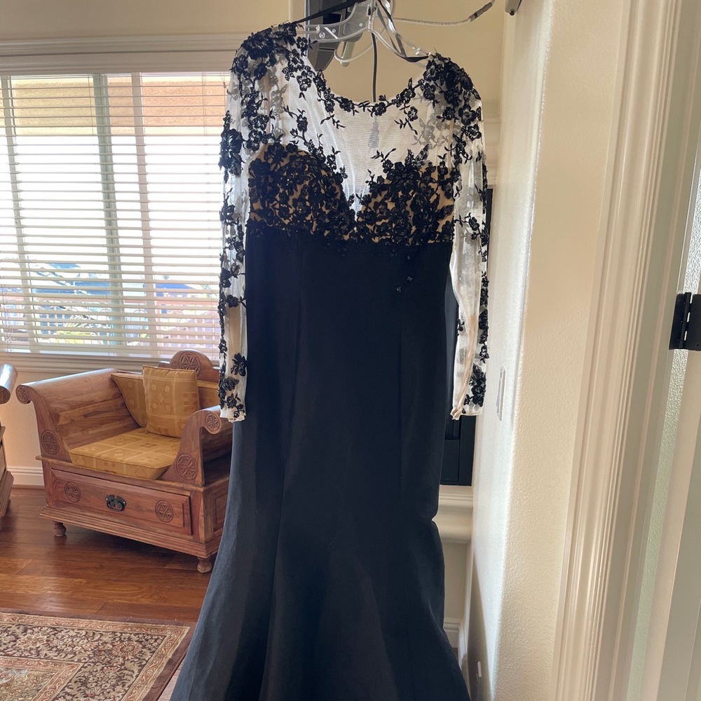 Mermaid MacDuggal gown with beading